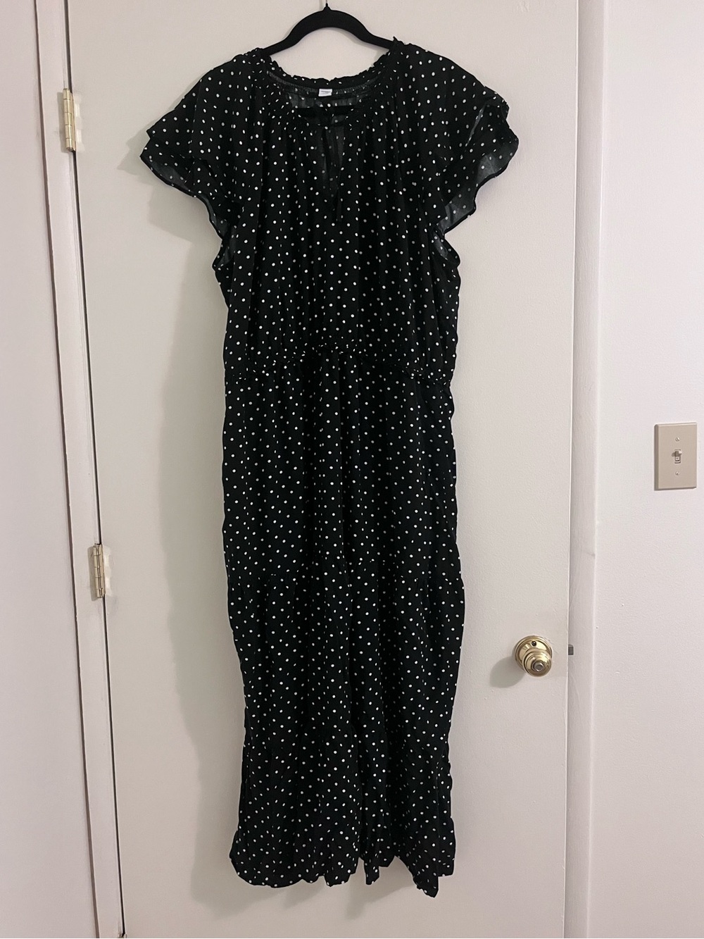 Old Navy Black & White Polka Dot Sundress